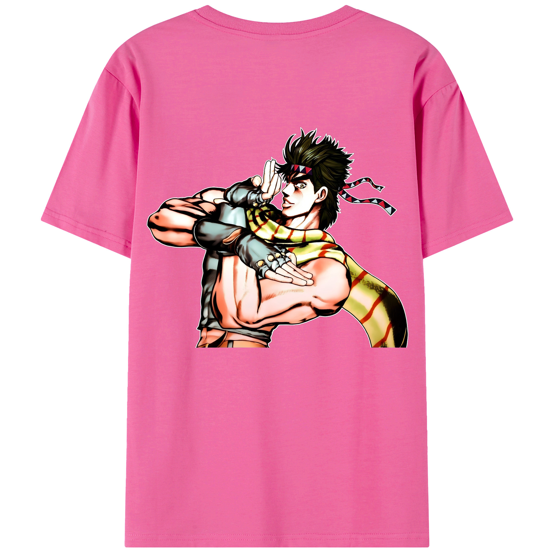 （画像用） ジョジョの奇妙な冒険 ジョセフ?ジョースター JoJo's Bizarre Adventure Joseph Joestar レディース半袖Tシャツ(バックプリント)